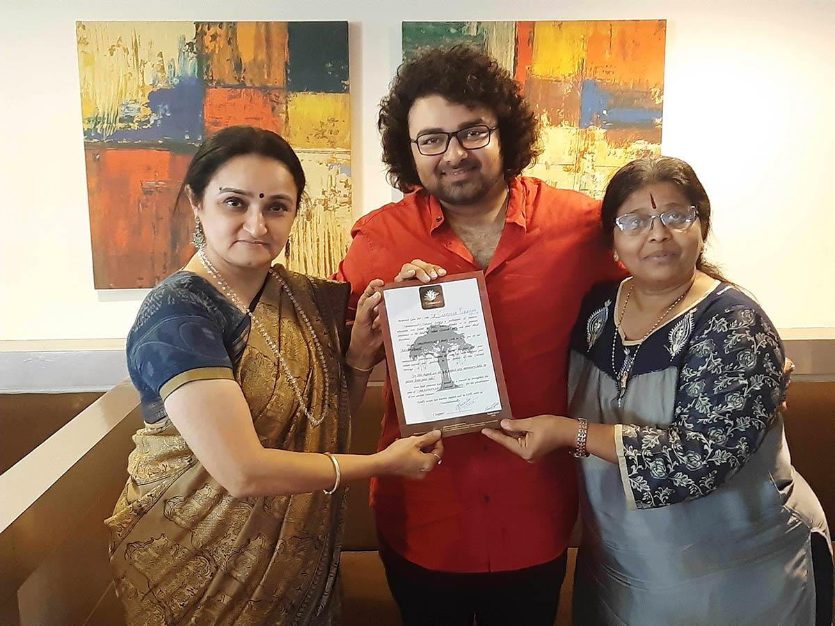 With Guru Dr. Sandhya Purecha